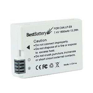 Bateria Para Camera Canon LP-E8 BestBattery T2i T3i T4i T5i