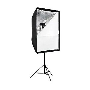 Kit Estúdio Softbox Universal 60x90 Suporte De Flash E Tripé
