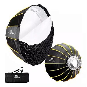 Softbox Parabólico Flat Pack Bowens 60cm Com Grid Gsl-60