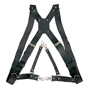 Alça Dupla Reforçado Preto - Photopro Fotográfica Couro DX