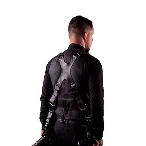 Alça Dupla Reforçado Preto - Photopro Fotográfica Couro DX