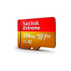 Cartão de memória Micro SD 256Gb SanDisk Extreme A2 190Mb/s