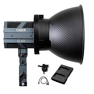Iluminador Profissional Colbor CL60 + Adaptador Bateria NP