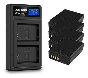 Kit 4 Bateria Mamen Lp-e10  + Carregador  T3 T5 T6 T7