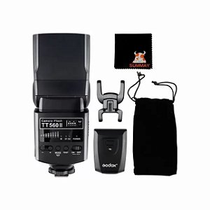 Flash Speedlite Godox TT560 II Para Câmera Com Radio Disparador