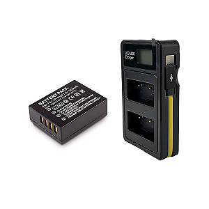 1x Bat.eria Np-w126 + Carregador Fujifilm X-t3 X-t2 X-t10