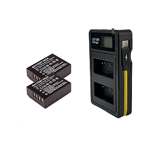 2x Bateria Np-w126 + Carregador Fujifilm X-t3 X-t2 X-t10