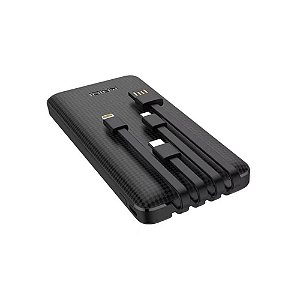 Carregador Portátil Power Bank Kaidi 10000mah 4 cabos Kaidi