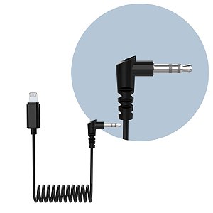 Cabo Espiral Para Microfone de P2 Para Lightning iPhone Synco