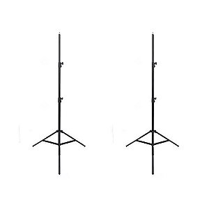 2x Tripé de Iluminação Para Estúdio Softbox de 2 Metros
