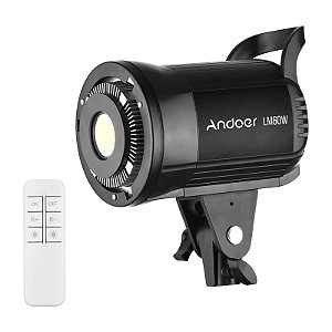 Iluminador Led Luz Continua Anoder LM60w 5600k Controle NFe