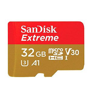 Cartão Micro SDHC 32Gb SanDisk Extreme V30 / A1 de 100Mb/s