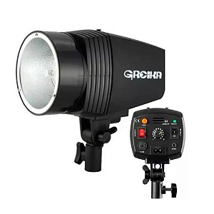 Flash Tocha Mini Para Estúdio Greika K150a Godox 110v 150w