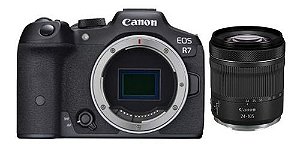 Kit Câmera Fotográfica Canon Eos R7 + Lente Rf 24-105mm