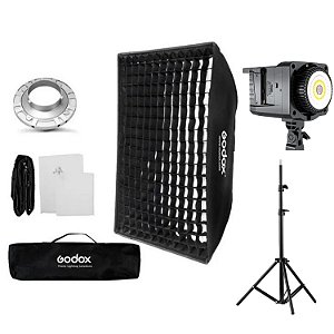 Sokani X100 + Softbox Bowens C/ Grid Godox 60x90 + Tripé 3,00m