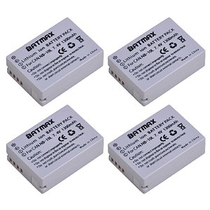 Kit 4 Bat.eria Nb-10l Batmax P/ Canon Sx40hs Sx50 Sx60