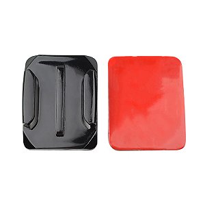 Suporte Base De Encaixe GoPro Curvo + Adesivo Dupla Face 3M