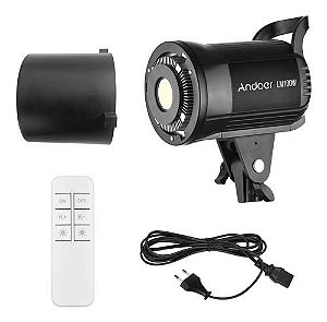 Iluminador Tocha Luz LED Andoer Lm100w 3000/5600k - 100w - 220v