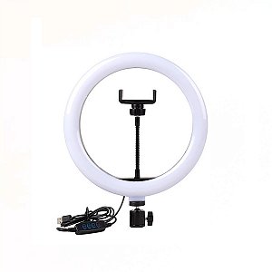 Ring Light Greika Cl-12 Com 1 Suportes Para Celular