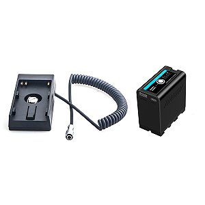 Adaptador Andoer NP-f970 Para Blackmagic + 1 Bateria F-970c