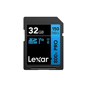 Cartão de Memória Lexar Sd Xc 32gb High-performance 800x