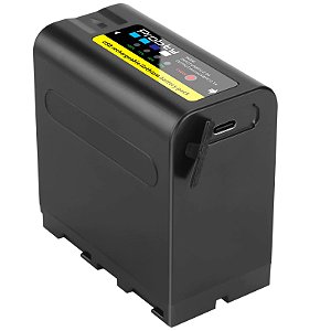 Bateria Np-f980 F970 10800mah Probty Usb Recarregável Led