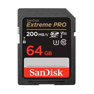 Cartão de Memória Sandisk Sd Xc 64gb Extreme Pro 200 Mb/s