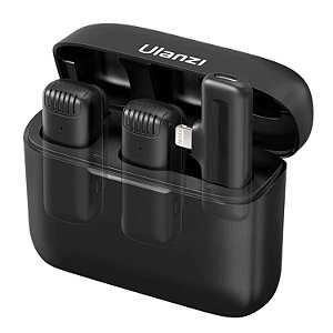 Microfone Sem Fio Ulanzi J12 - Conector Lightning - 2 Mics