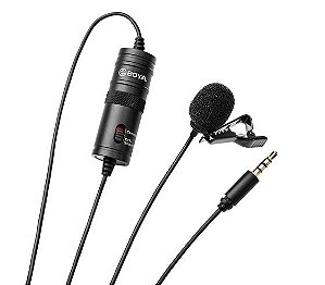Microfone Boya BY-M1 condensador omnidirecional preto
