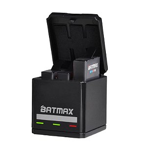 Kit 3 Bat + Carregador Usb Gopro Hero 5 Hero 6 Hero 7 Hero 8