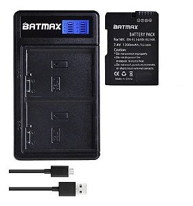 Bateria Nikon En-el14 + Carregador D5200 D5100 D5500 D3400