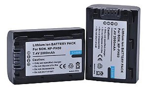 Kit 2 Baterias Bateria Np-fh50 Para Sony Tg1 Tg2 Tg5 Tg7