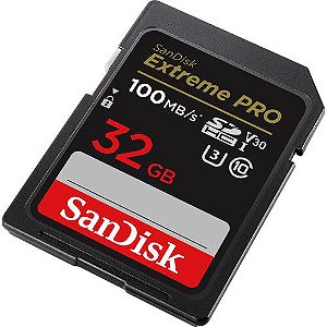 Cartão De Memória Sandisk SDXC Extreme Pro 32gb 100mb/s