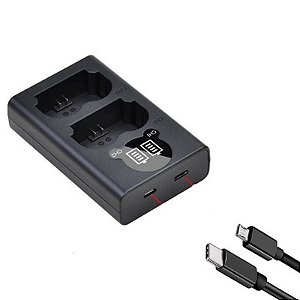 Carregador Duplo Bateria Np-w235 - Fuji Fujifilm Xt-4 Batmax