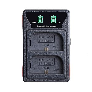 Carregador LP-E6 Para Câmera Canon R R5 R6 R7 60d 6d Mk Ii