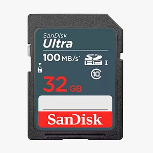 Cartão De Memória Sandisk 32gb SDHC Ultra 100mb/s Classe 10