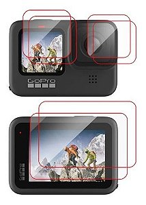Conjunto De Películas De Vidro Para Gopro Hero 9 10 11 12 13