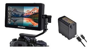 Monitor Feelworld F6 Plus 5.5 4k Touch 3d + Bateria Np-f970
