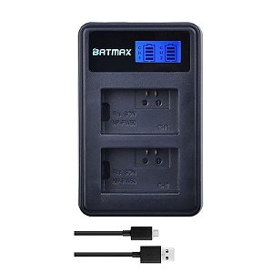 Carregador Duplo Batmax Para Bateria Sony NP-FW50  ZV-E10