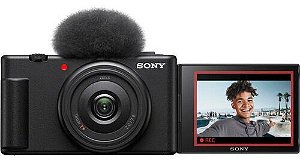Câmera Sony Zv-1f 20.1mp Uhd 4k30 + Lente Zeiss 20mm F/2-f/8