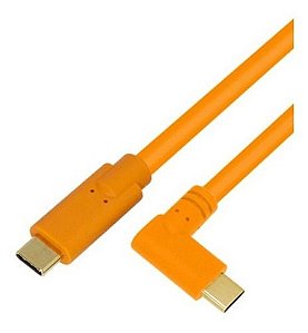 Cabo Usb C P/ Usb C 3.0 - 8m Sony A7r3 A7m3 Canon R Rp Nikon - Laranja