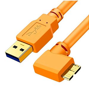 Cabo Tethering USB 3.0 Para Micro B de 5 metros 5Gbps