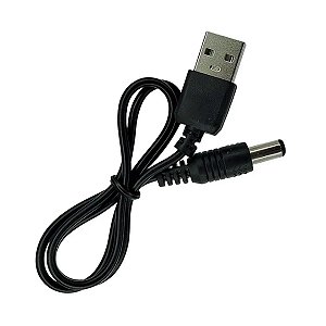 Cabo Usb Para Fonte Conector P4 Pino 5.5 X 2.5mm 50cm