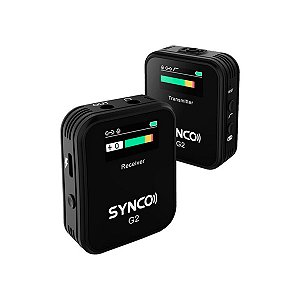 Microfone Lapela Sem Fio Synco G2A1 Para Câmera