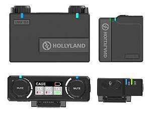 Microfones Sem Fios Hollyland Lark 150  Omnidirecional Preto