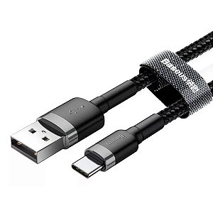 Cabo USB Para Tipo-C Turbo 3A Rapid Charge Baseus 1m