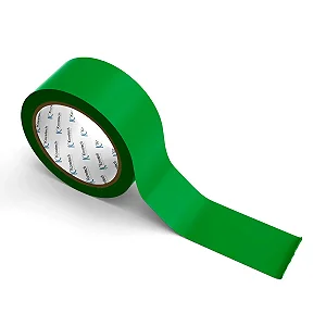 Fita Adesiva Colorida Verde 45MM P/ Demarcação 40 Metros