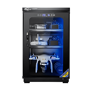Desumidificador Dry Box Câmera e Lente Armário 80L com LED