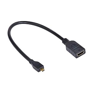Cabo Micro HDMI Macho Para HDMI Fêmea 30cm - Vinik