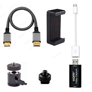 Kit Transforme Celular Android em Monitor Externo P/ Canon